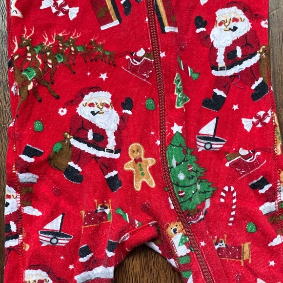 Christmas Red Kids Pajama Set with Holiday Print - Picture 6 of 10